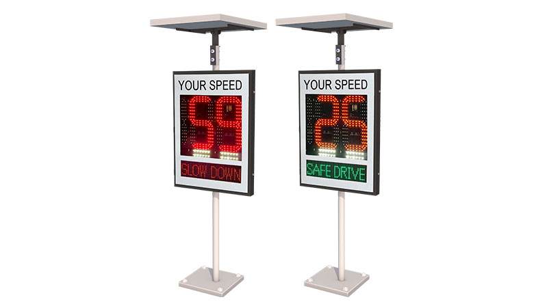 Solar 188 Radar Speed Sign with 1 line display