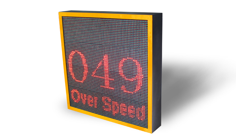 vehicle radar speed sign