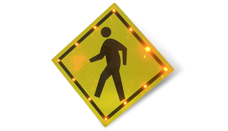walk cross pedestrian sign
