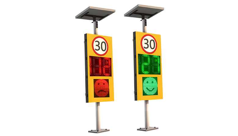 solar 188 Radar Speed Sign with face light