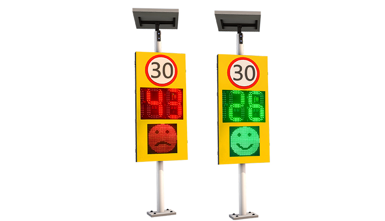 solar 188 Radar Speed Sign with face light