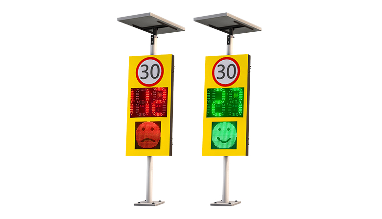 solar 188 Radar Speed Sign with face light
