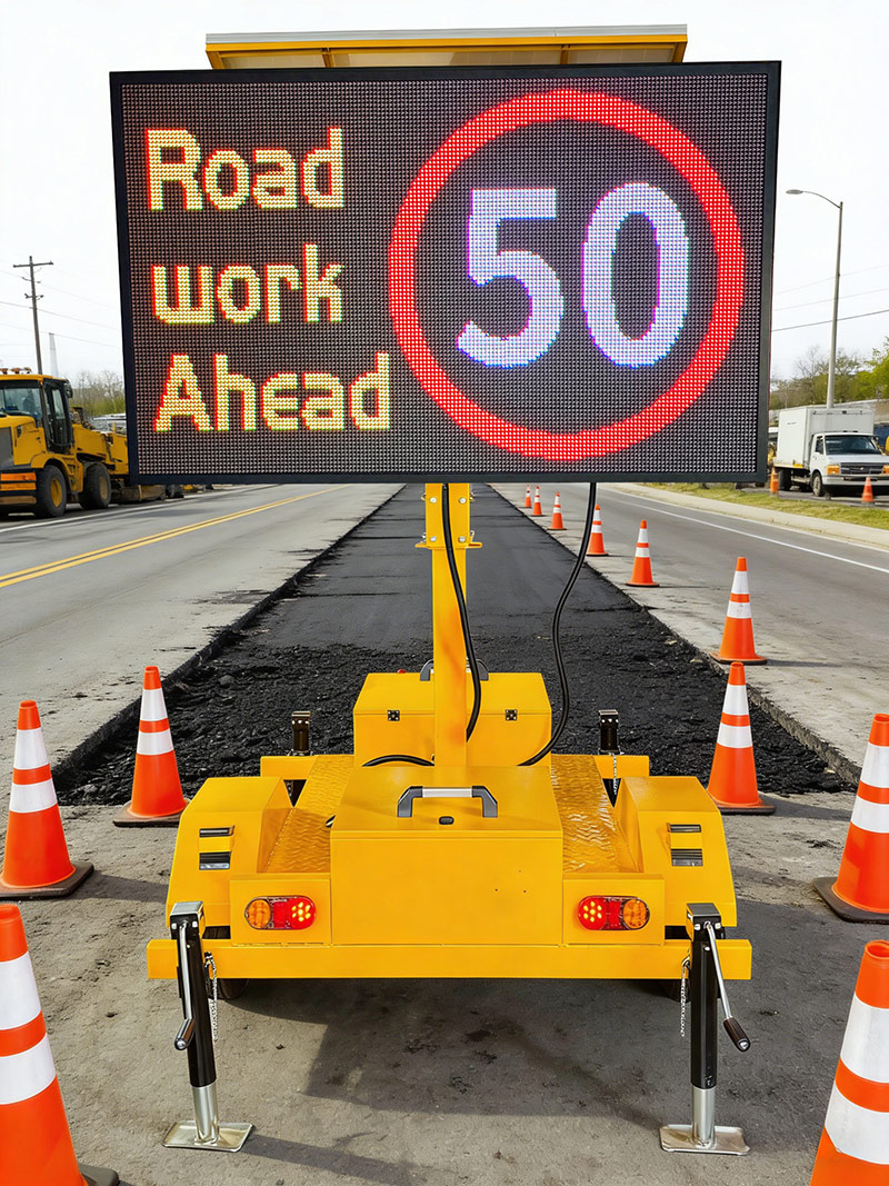 solar trailer Mountded VMS boards 