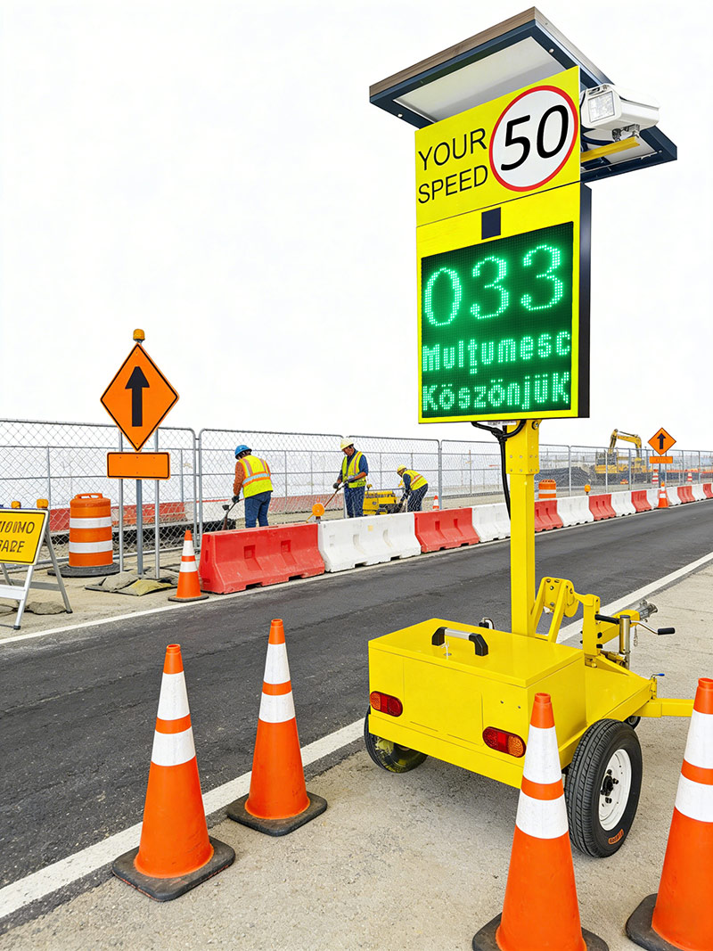 solar trailer radar speed sign project
