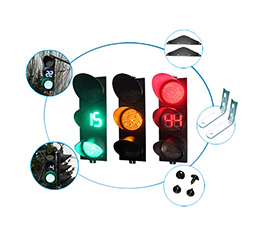 LED intelligent traffic signal light