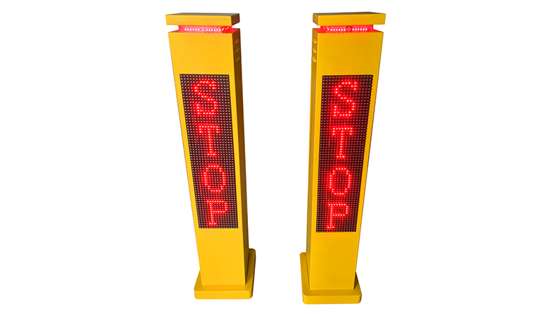 pedestrian crossing warning post light on sale