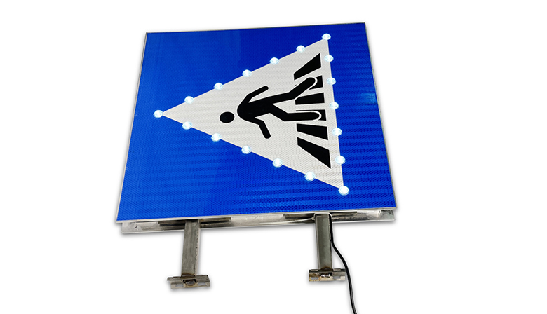 walk cross rhombus pedestrian sign